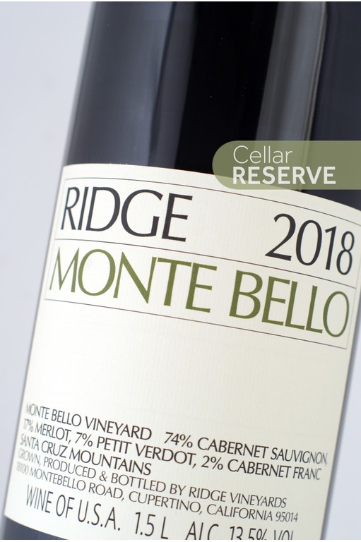 Ridge Monte Bello 2018 | Magnum | Organic 