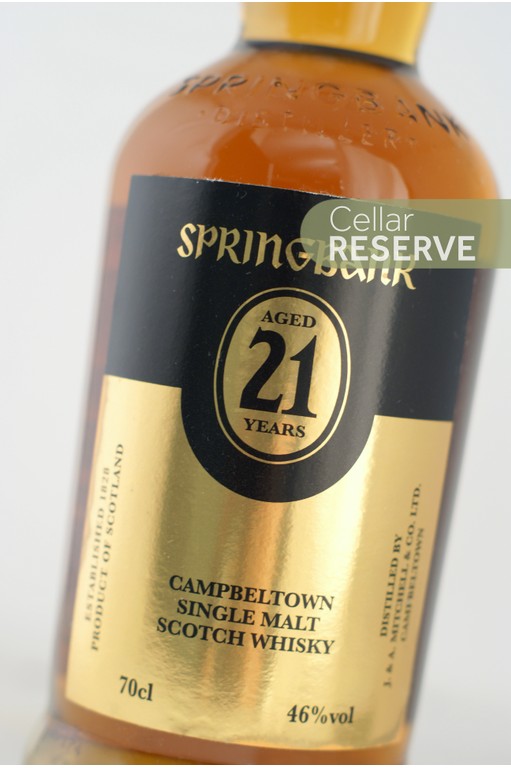 Springbank 21 Year Old Single Malt Whisky 2022 Release 